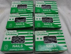 ** 6 pounds – STERLING Brand – 3 1/4 inch Spiral TREATED LUMBER GALVANIZED NAILS