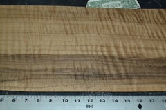 Fumed Curly Beech Raw Wood Veneer Sheet 10.5 x 31 inches 1/42nd thick N5943-04