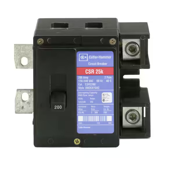 Eaton CSR2200N 200A 2 Pole Main Circuit Breaker