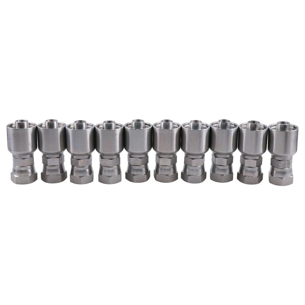 10PK Hydraulic Hose Fitting 10643-12-12 with 3/4″ Female JIC Swivel for Parker