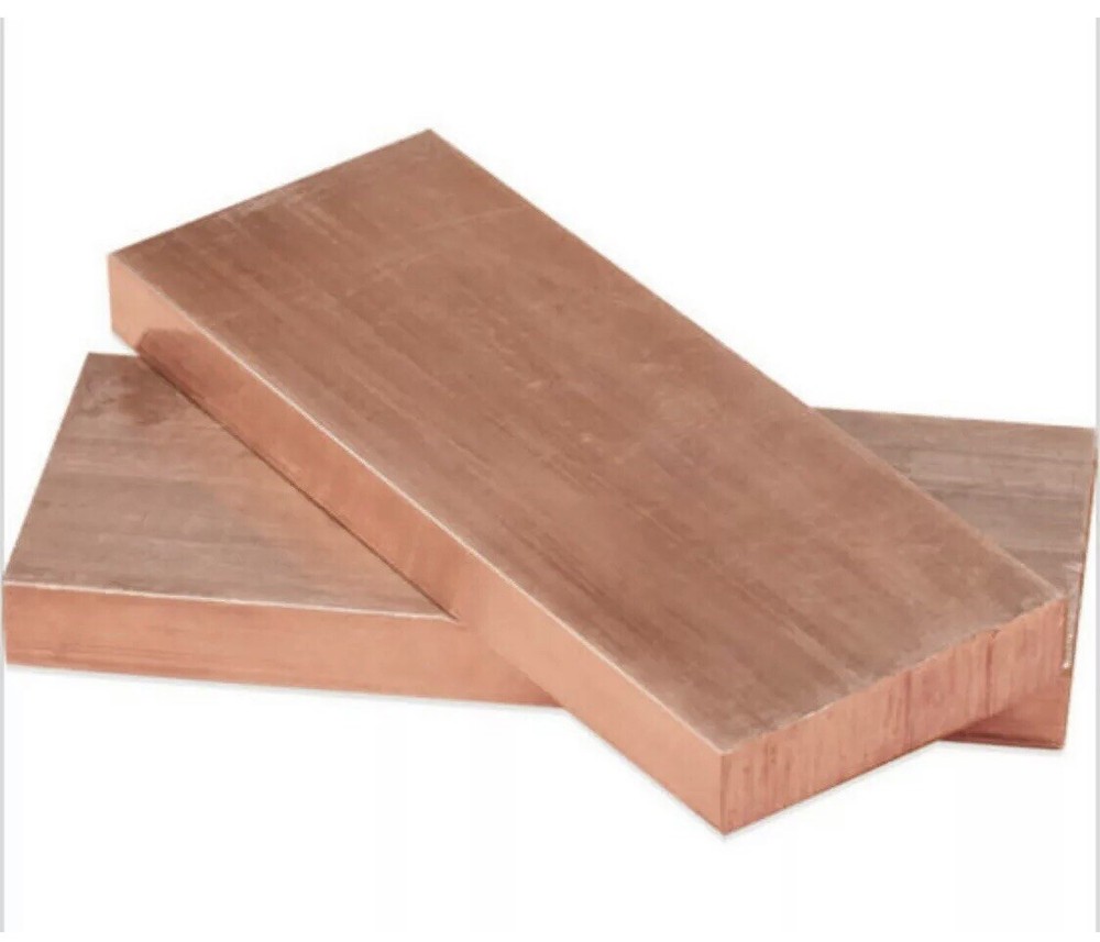 3/8” COPPER 110 PLATE 1-3/4” WIDE X 2” LONG🇺🇸.375” CU110 FLAT BAR 99.95% PURE