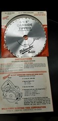 QTY. of 2 Milwaukee Tool 48-40-3600 36 Tooth 6¼” Carbide Tipped Saw Blade