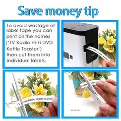 10x Letra Tag DYMO Compatible Label Tape 91331 12mm White LT Plastic Labelmaker