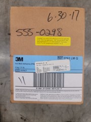 3M Hot Melt Adhesive 3762LM Q, Light Amber, 5/8 in x 8 in, 11 lb