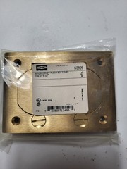 Hubbell – S3825 – Brass – Rectangular Scrubshield Floor Box Cover