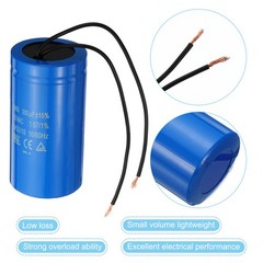 2Pack 300uF 250VAC CD60 Run Capacitor 2Wires 50/60Hz Motor Starting Capacitor