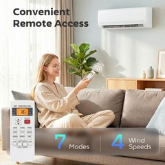 HOMCOM 12000 BTU Mini Split Air Conditioner, 22 SEER2 115V Ductless AC Unit