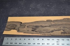 Ziricote Raw Wood Veneer Sheet 5 x 45 inches 1/42nd 42083-52