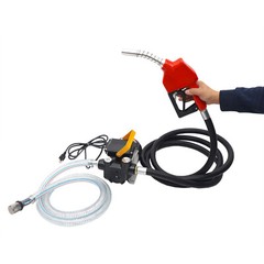 550W 110V Electric Oil Fuel Diesel Gas Transfer Pump W/Meter Hose with Nozzle