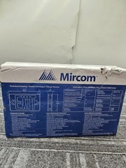 Mircom EL-7007RX-180 Thermo Plastic Exit Sign Backup Red IP Class IP20 180min