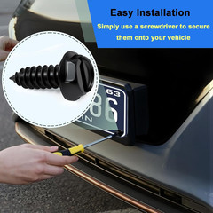 Stainless Steel License Plate Screws with Rustproof Finish -Fit for Securing Lic