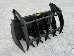 60″ Brush Root Rake Clam Grapple Attachment Fits Skid Steer Tractor Quick Attach