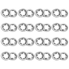 50PCS Internal Tooth Push on Locking Washers Stainless Steel M10 x 20mm