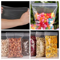 Clear Ziplock Plastic Bags 4 Mil Resealable Zip Lock Heavy Duty Baggies Bulk