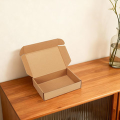 Small Shipping Boxes Set of 15 with Smile Stickers – Easy Fold & Self Locking
