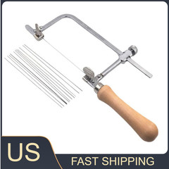 Mini U-Shaped Jewelry DIY Saw Kit (Bow Saw Frame +12 Blades, NEW)