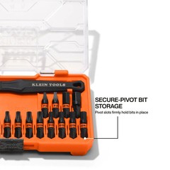 Klein Tools Proflex Micro Ratchet Impact-Rated Bit Set, 20 Pieces