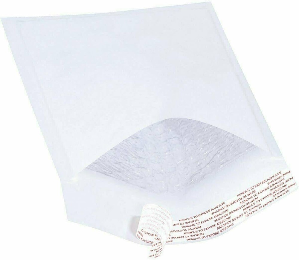 10 #1 7.25×12 White Kraft Paper Padded Bubble Envelopes Mailers Shipping…