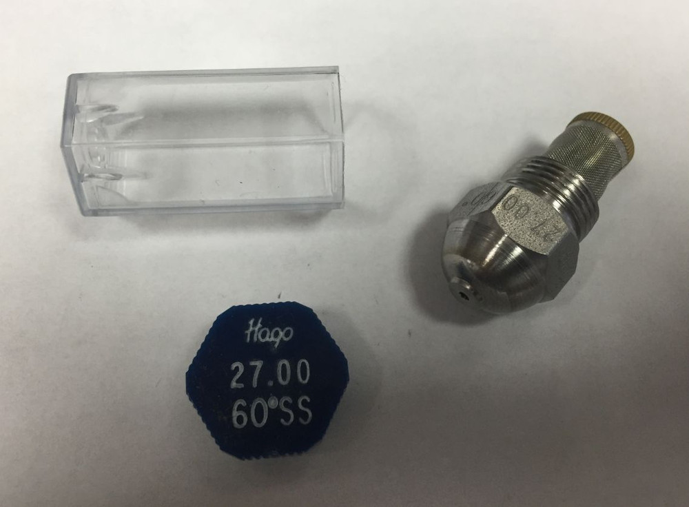 HAGO 27.00 GPH 60 DEGREE SS SEMI SOLID NOZZLE (270060SS 030G2218)