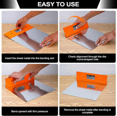 Sheet Metal Bender Folding Tool, 12 Inch Hand Seamer for HVAC Ductwork, Roofing