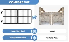 48″×24″ Carbon Stell Horse Stall Gate Two-Way Steel Stall Door for Barn &Horse