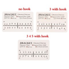 20pcs/set Dental Orthodontic Mini Edgewise Metal Bracket with/no hooks