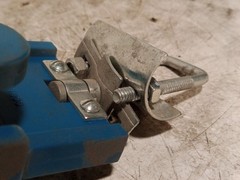 Corbel trolley lot of 4 beam festoon cable track carriers as shown