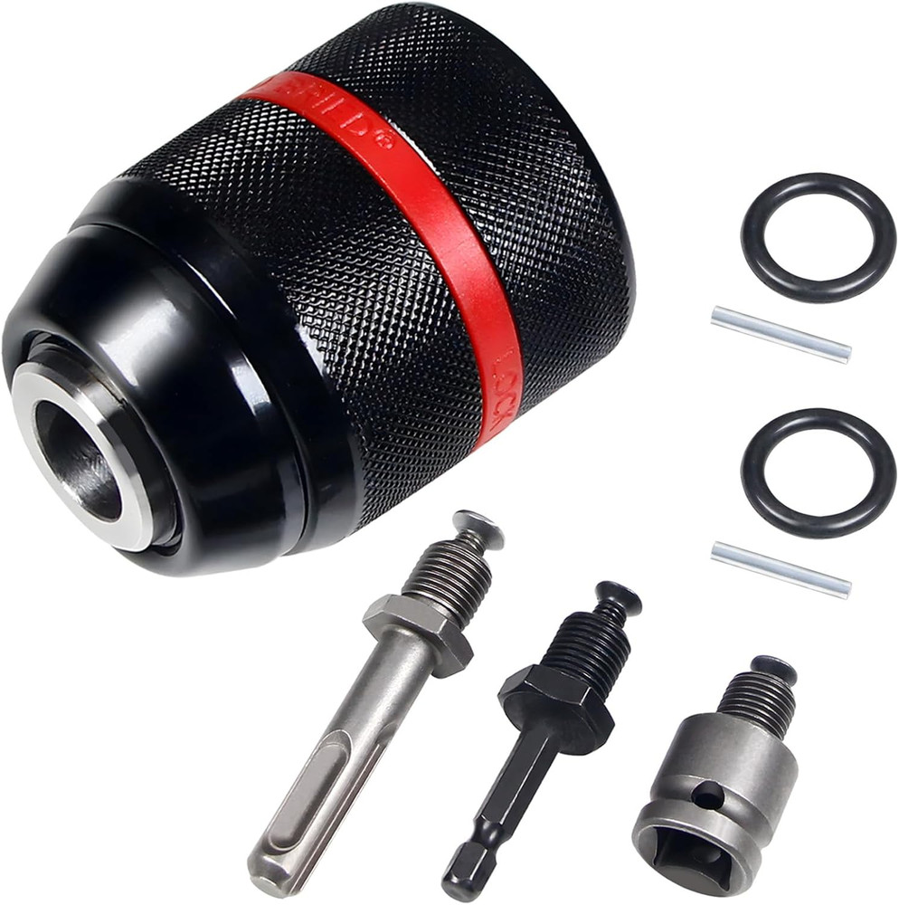 Keyless Drill Chuck for Milwaukee,1/2-20Unf Mount 1.5-13Mm Self-Tighten Drill