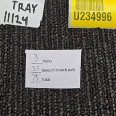 (QTY 75) 6PU24: Screw 5/8 In Steel Through Hardened Zinc Yellow 0.656 In Dia.