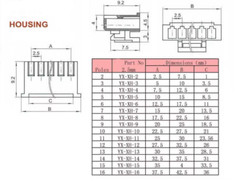 XH2.54mm Female Connector Plug Wire Cable 2/3/4/5/6/7/8/9/10/11/12Pin 10/20/30cm