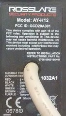 Rosslare AY-H12 Indoor and Outdoor Proximity Reader