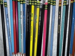 Dixon Ticonderoga Mitsu-Bishi, Tombow, Quality Wooden Pencils Collection w/ Case