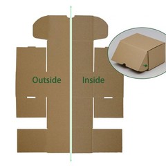 HESESOH 7x5x4 Inches Shipping Boxes Set of 25, Brown Corrugated 7x5x4,