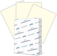 Hammermill Colored Paper, 20 lb Cream Printer Paper, 8.5 x 11-1 Ream(500 Sheets)