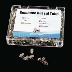 50 Kits Dental Bondable Non-Convertible Single Roth 022 Buccal Tube