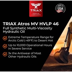 TRIAX Atros MV HVLP 46 Full Synthetic Hydraulic Oil (5 Gallon Pail)