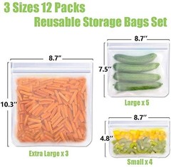 ISTAD Plastic Bag, black and yellow, Pack of 60 Bags – Red Seal, Green,red