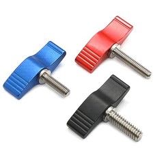1/4 3/8 UNC Adjustable Clamping Thumb Screw Wing Knob Lever Hand Grip Bolt Metal