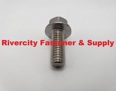 (10) 3/8-16×1 Stainless Hex Head Flange / Bolts 3/8×16 Cap Screws 3/8x16x1 NS