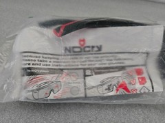 NoCry Safety Glasses Anti Fog Scratch Resistant Wrap-Around Gray Lenses BLK/RED