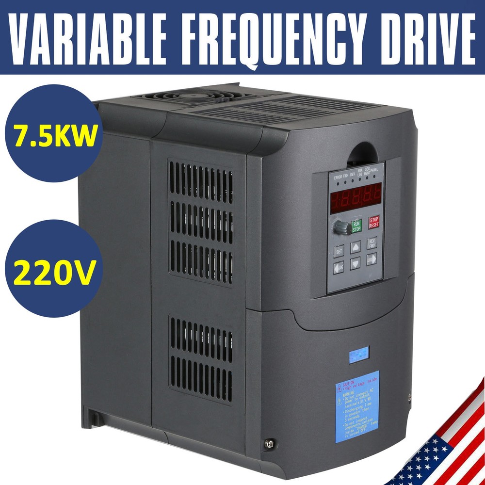 7.5KW 10HP 220V Single To 3 Phase Variable Frequency Drive Inverter CNC VFD VSD