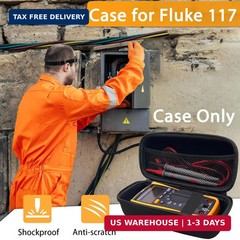 Klawdsky Hard Case for Fluke 117/115/116/114, Carrying Digital Multimeters Case,