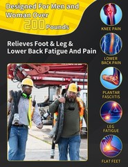 Work Insoles for Standing All Day, 200+lbs Heavy Duty High Arch Support Inser…