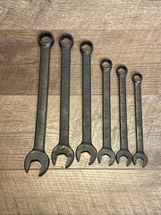Wright Tools Wright Grip Combination Wrench Set-Black Finish-New Old Stock