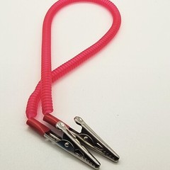 20 PCS Dental Patient Bib Clips Chains Napkin Holder Flexible Coil Plastic Chain