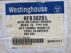WESTINGHOUSE HFB3020L 2609D39G10 CIRCUIT BREAKER T201880