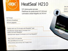 GBC HeatSeal H210 Photo Quality Laminator ~ 9.5″ ~ New + Set of 25 Pouches