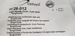 DEROYAL 26-012 SURGICLICK LIGHT HANDLE COVER, 2 PER PACK (LOT OF 3) NIB