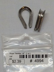 Seachoice Rope Thimble-Stainless Steel (2/Pk) (CHOOSE) NEW