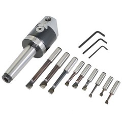 Boring Head Boring Tool Set (2 Inch Head & MT3 & 1/2 Inch) New